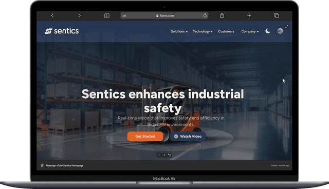 Sentics Website Redesign