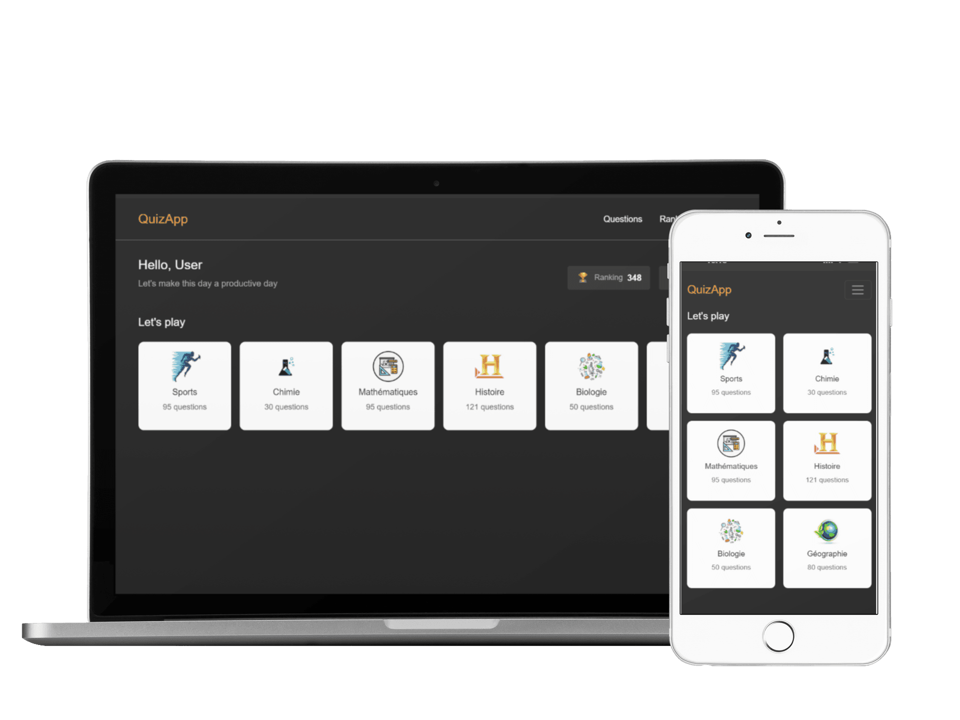 QuizApp - Interactive Quiz Platform screenshot 1