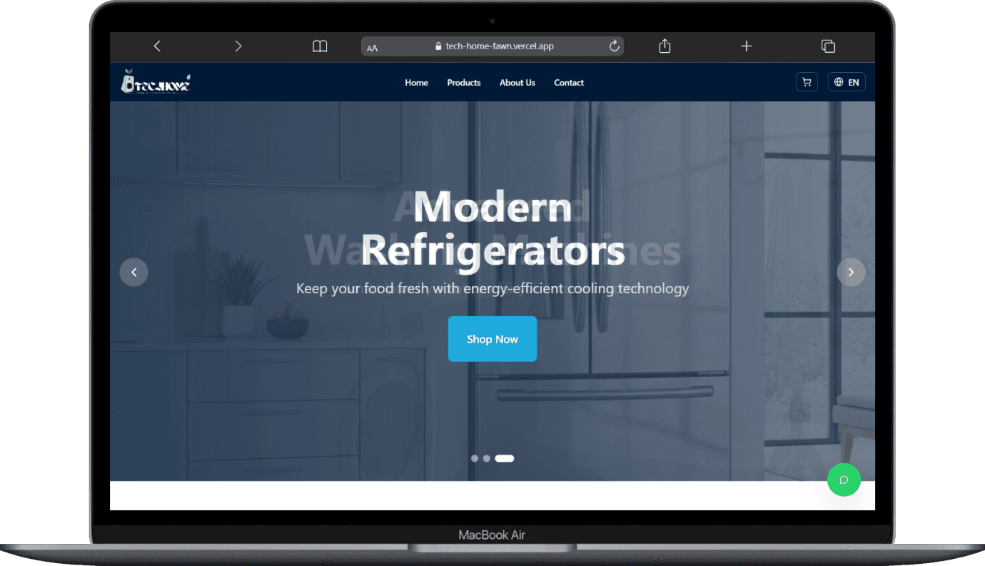 TechHome Appliances Store screenshot 1